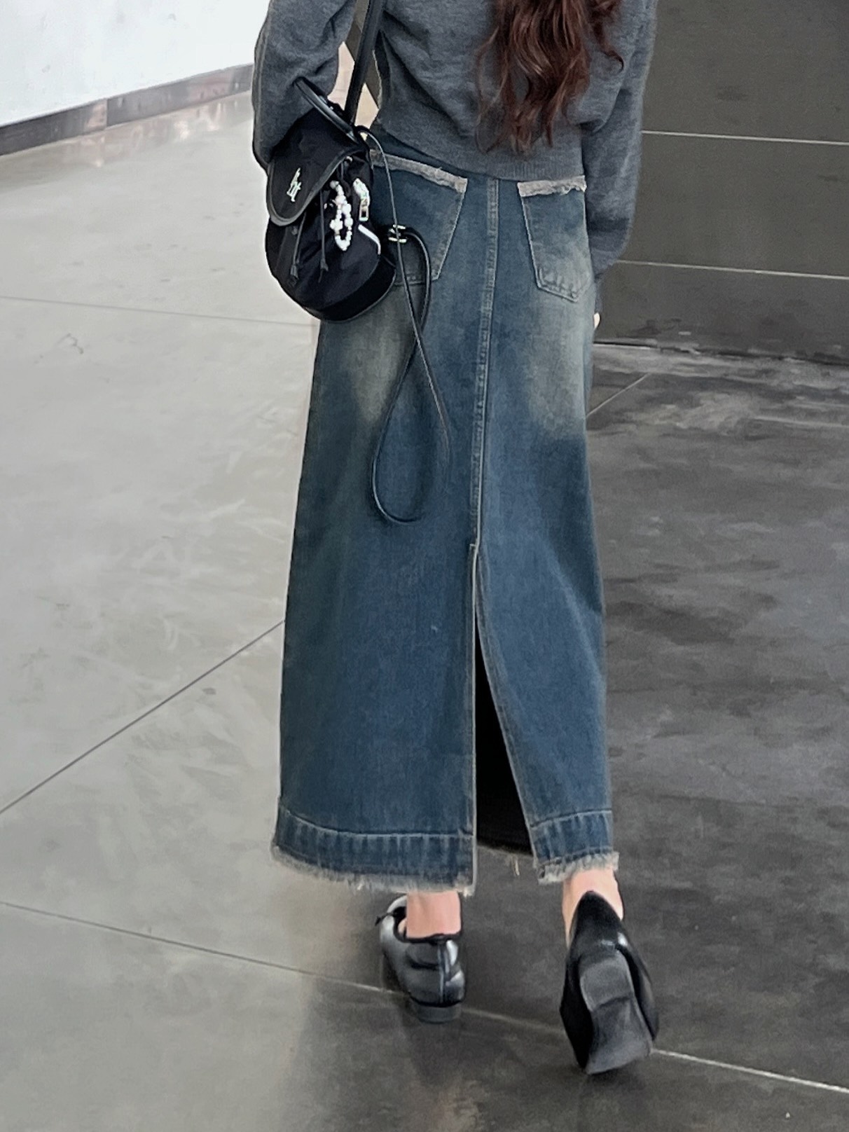  Chân váy jeans dáng dài  CVtuarua8330 