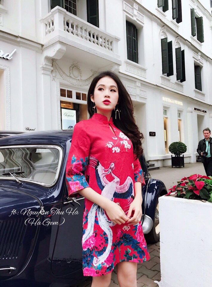 Váy Cách Tân Xuông Phượng Hoàng