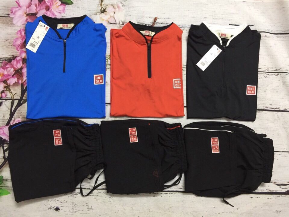 Bộ Nam Uniqlo Cổ Tàu