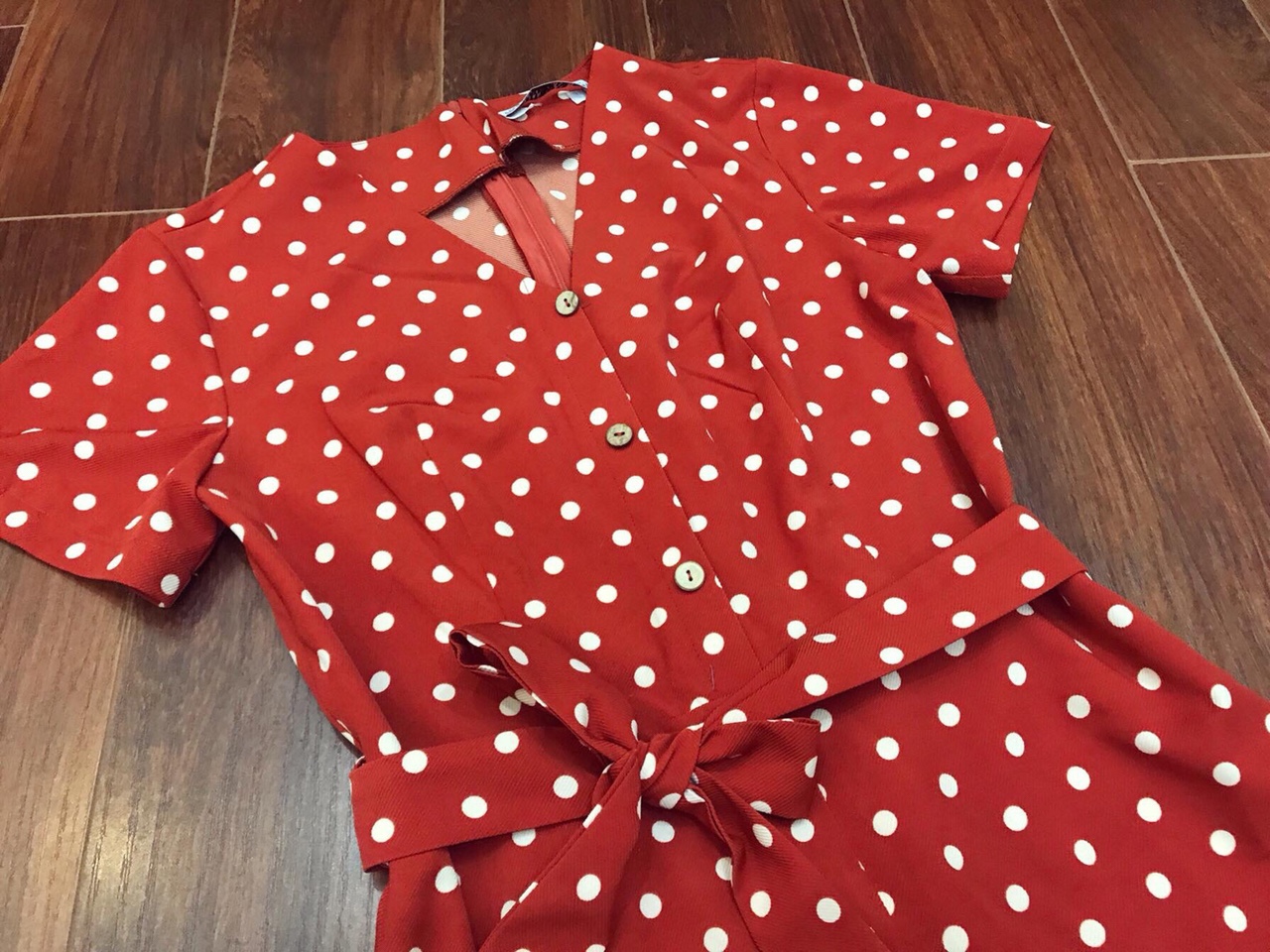 Đầm MISS chấm Bi đỏ – XXS FASHION