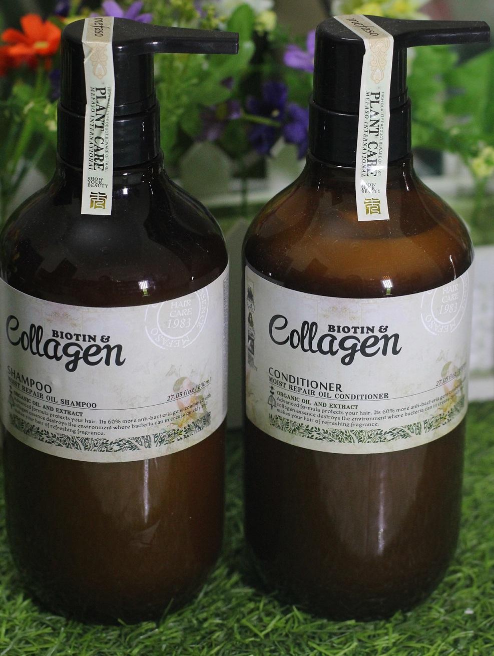 Bộ Dầu Gội Xả Biotin Collagen Argan Mefaso