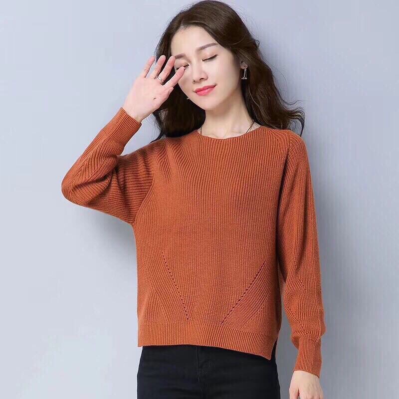 Áo Len Dáng Thụng Cổ U - bán hết cắt mã