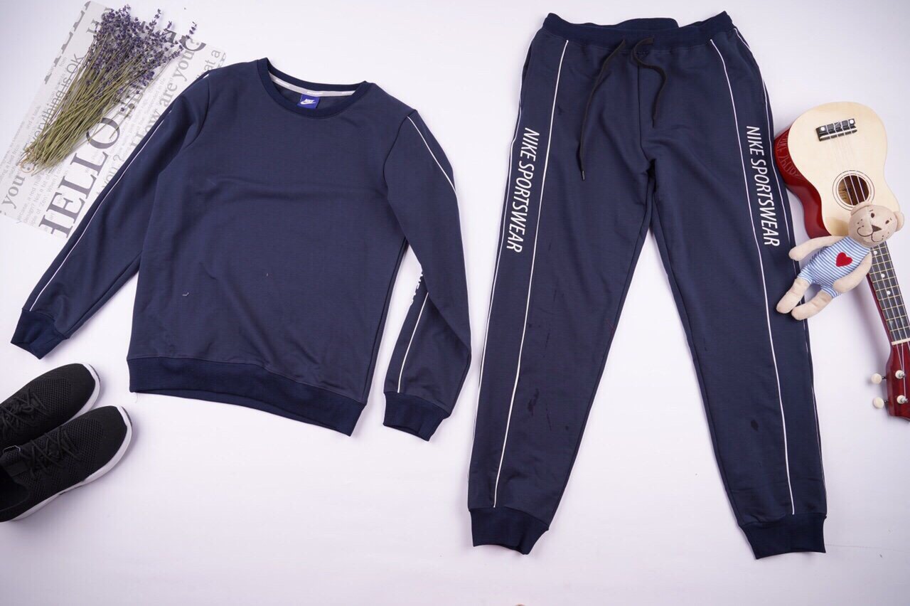Bộ Nike Trơn Nỉ Da Cá cắt mã