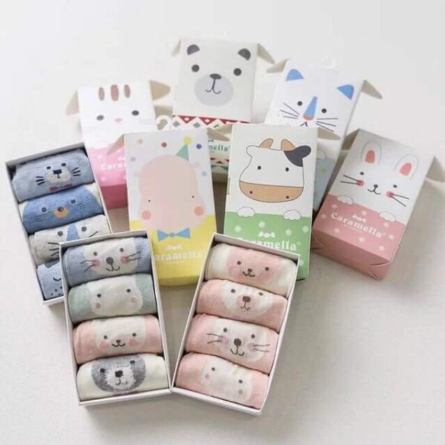 Tất Hộp Nữ Caramella 4 Đôi