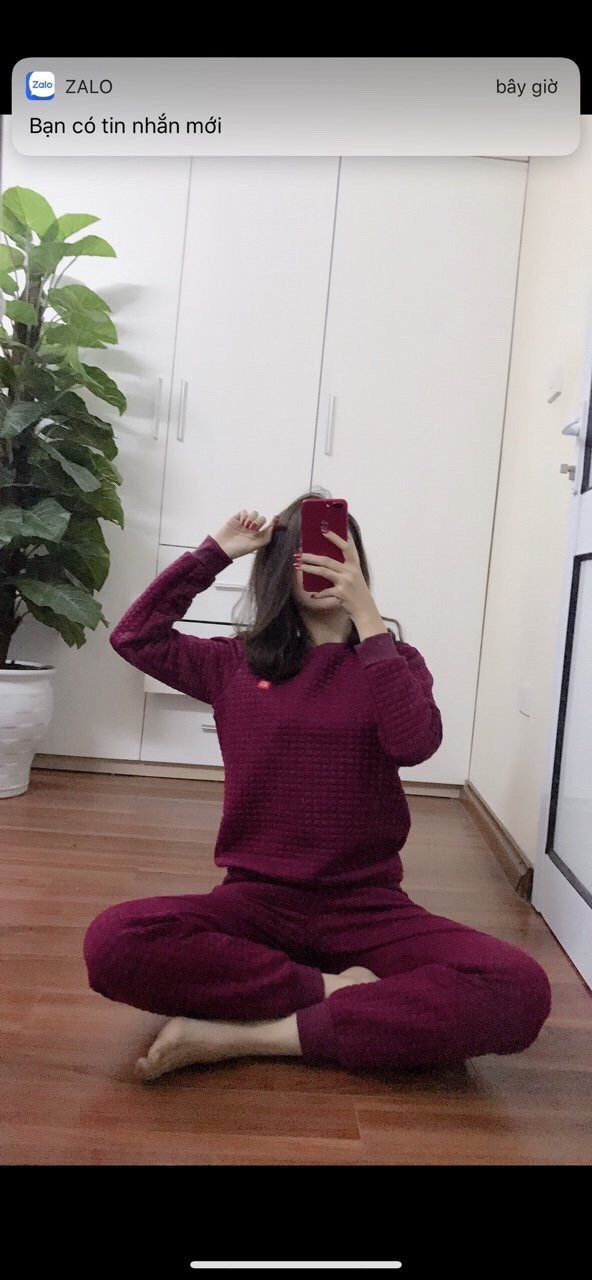 Bộ Nỉ Nữ Trần Bông Uniqlo