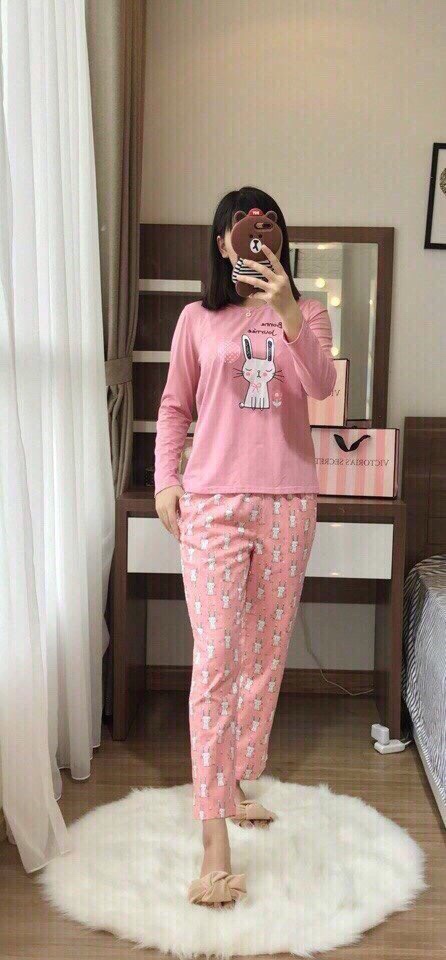 Bộ Cotton Thỏ Quần Thô-bán hết cắt mã
