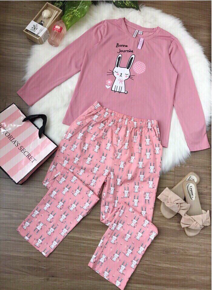 Bộ Cotton Thỏ Quần Thô-bán hết cắt mã