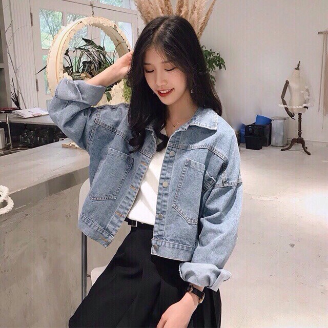 Áo Khoác Bò Croptop