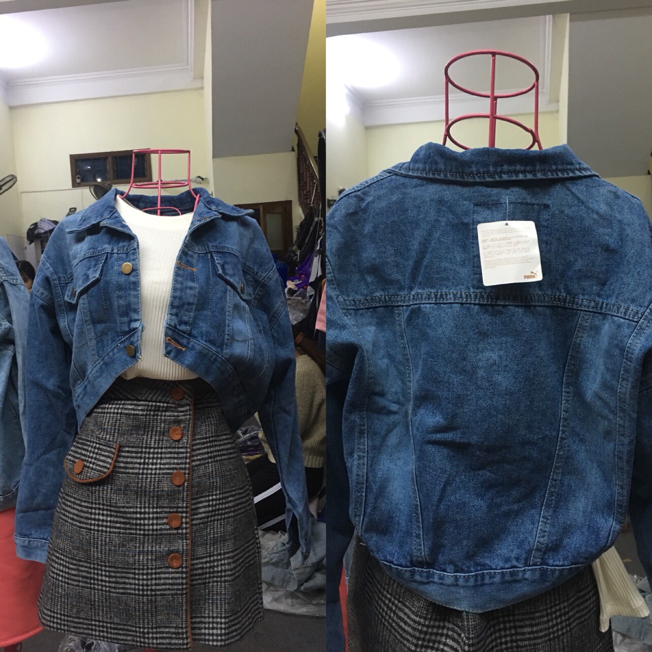 Áo Khoác Bò Croptop