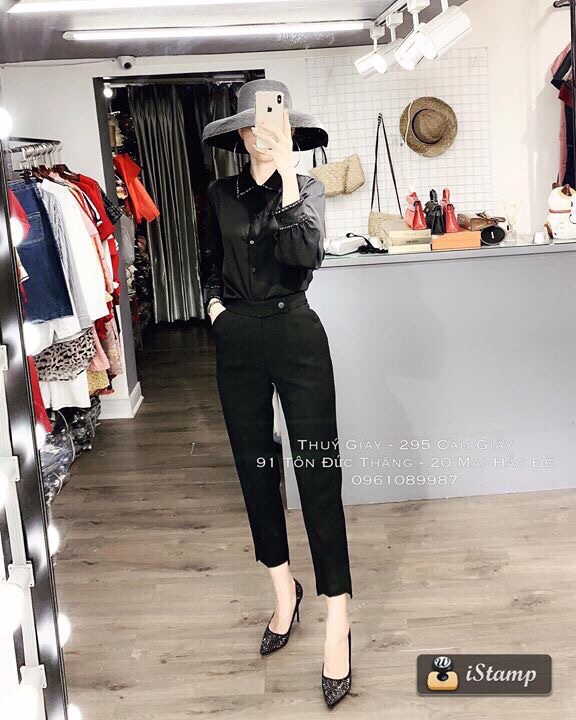 Áo Sơ Mi Viền Nhũ Mango