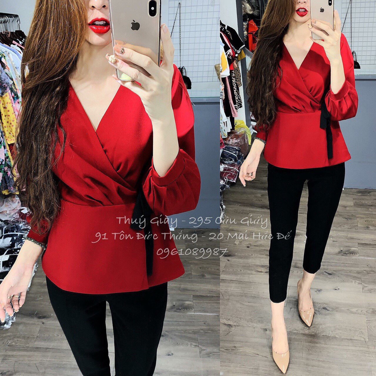 Áo Sơ Mi Cổ Chéo