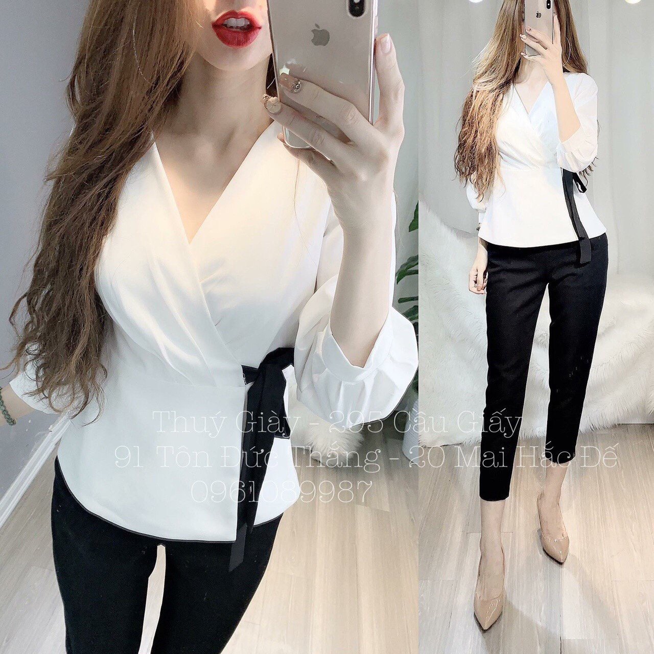 Áo Sơ Mi Cổ Chéo