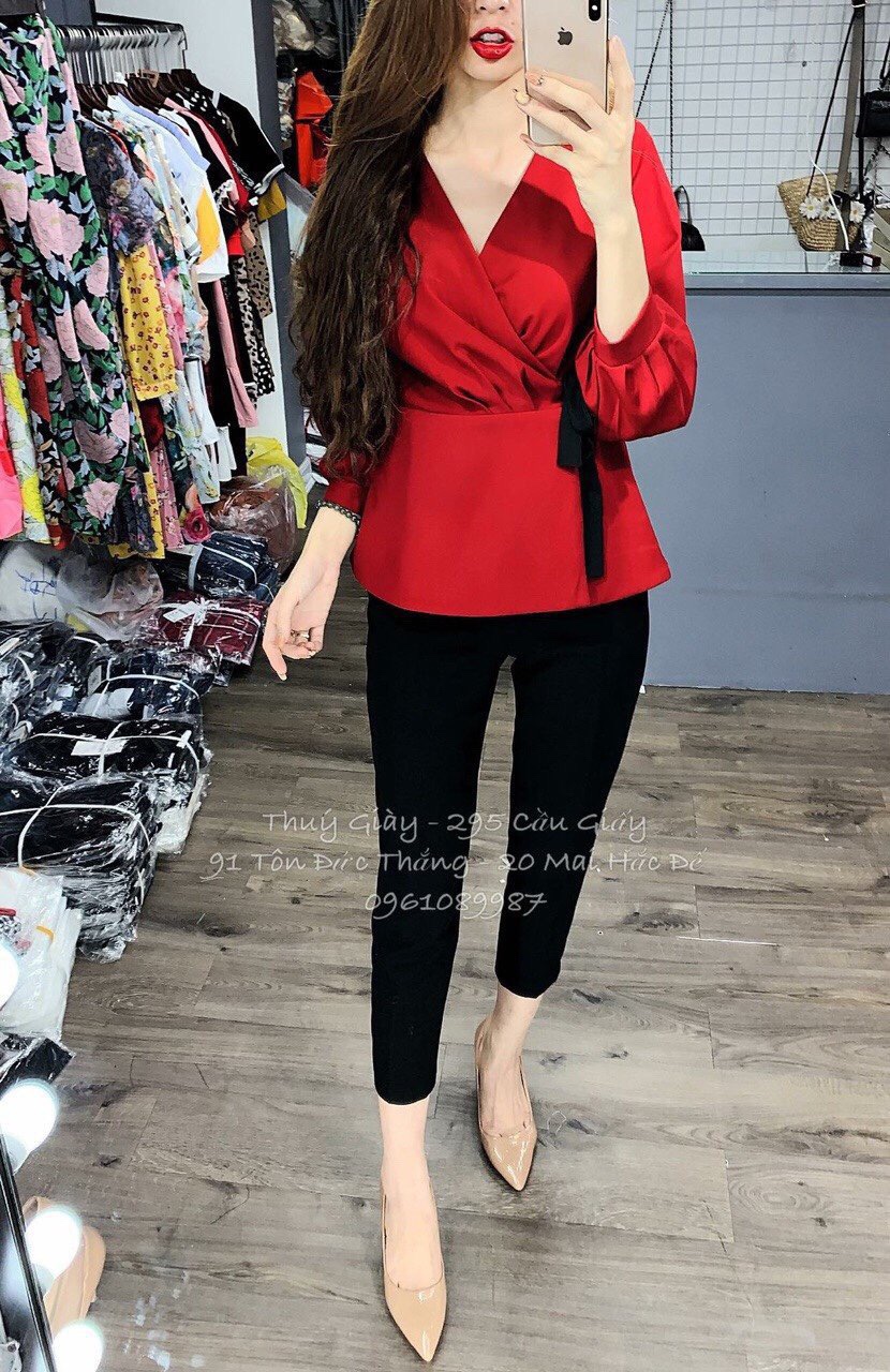 Áo Sơ Mi Cổ Chéo