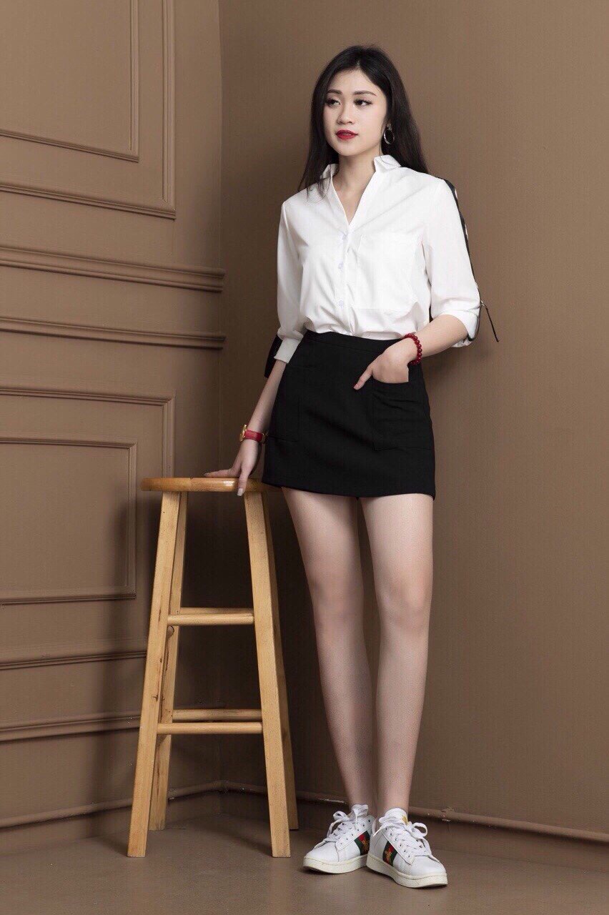 Quần Giả Váy 2 Túi