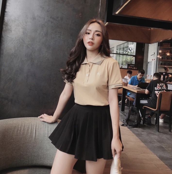 Áo Phông Cổ Bẻ Burberry