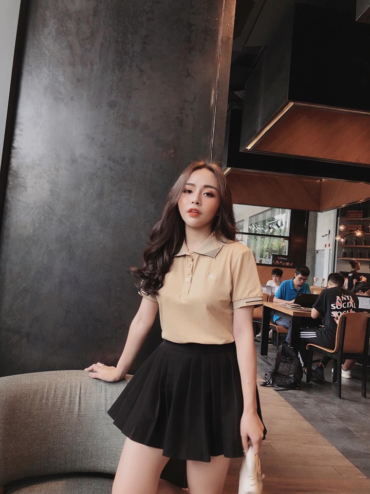 Áo Phông Cổ Bẻ Burberry