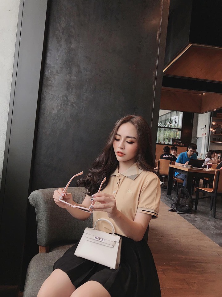 Áo Phông Cổ Bẻ Burberry