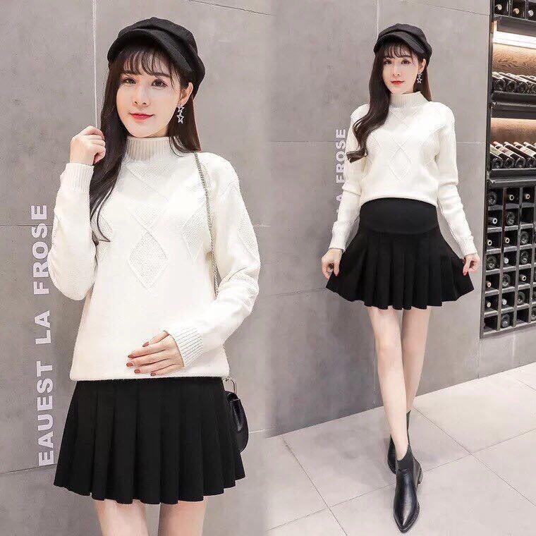 Chân Váy Bầu Xếp Ly T1.K5