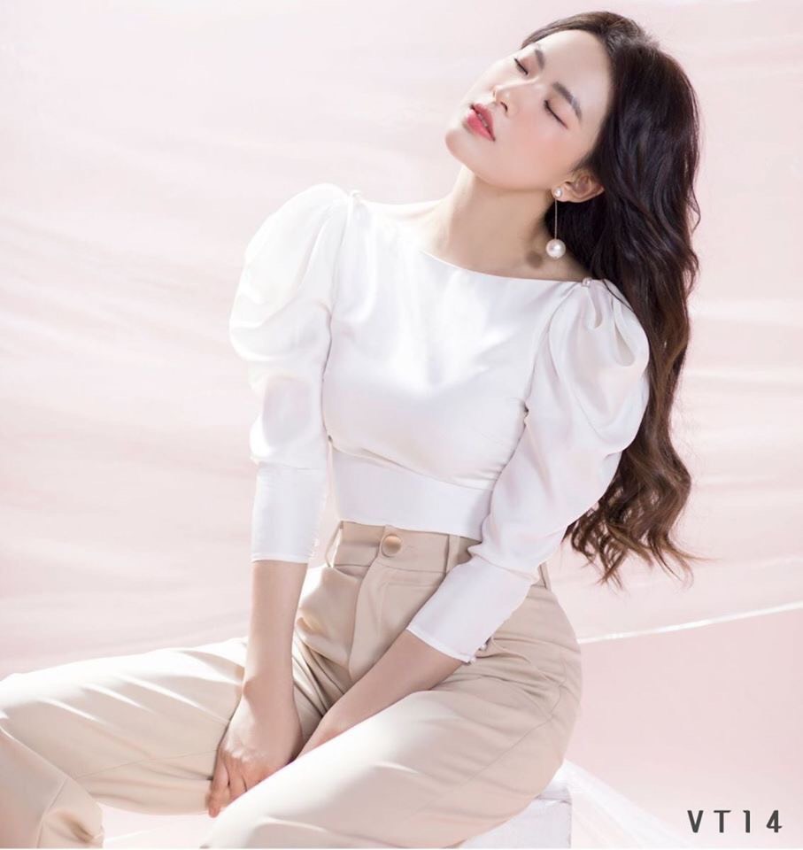 Cắt Mã - Áo Sơ Mi Dài Tay Tay Bồng Chất Lụa Siêu Nhẹ Cao Cấp A50 -P3/K1