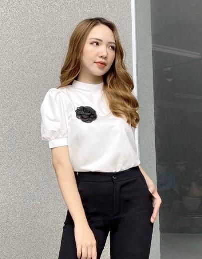 Áo Sơ Mi Cổ Tàu Cài Hoa A62- P0/K19
