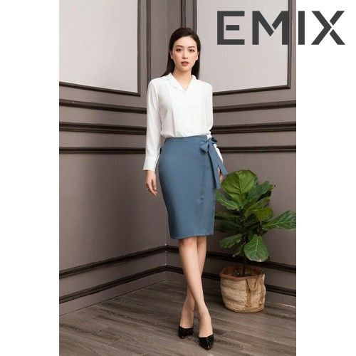 Áo Sơ Mi Nữ Cổ Vest Dài Tay EMIX - P2/K2