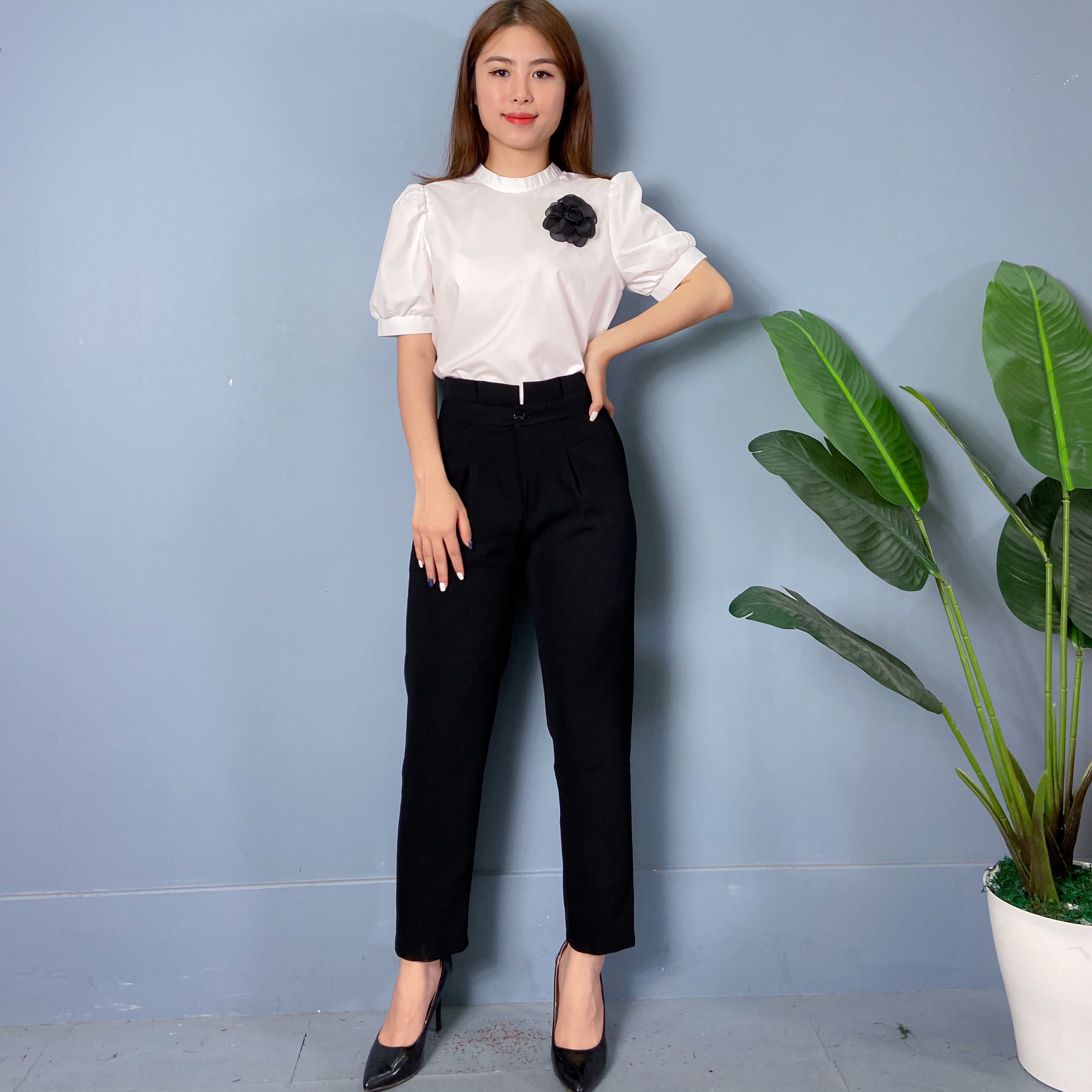 Áo Sơ Mi Cổ Tàu Cài Hoa A62- P0/K19