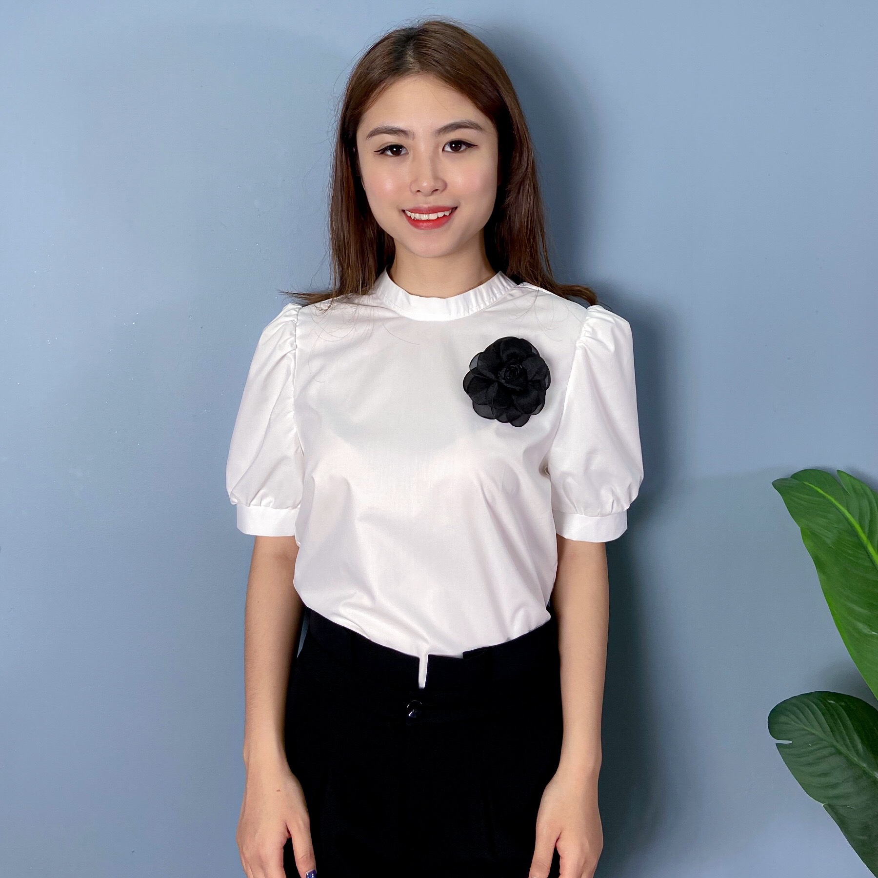 Áo Sơ Mi Cổ Tàu Cài Hoa A62- P0/K19