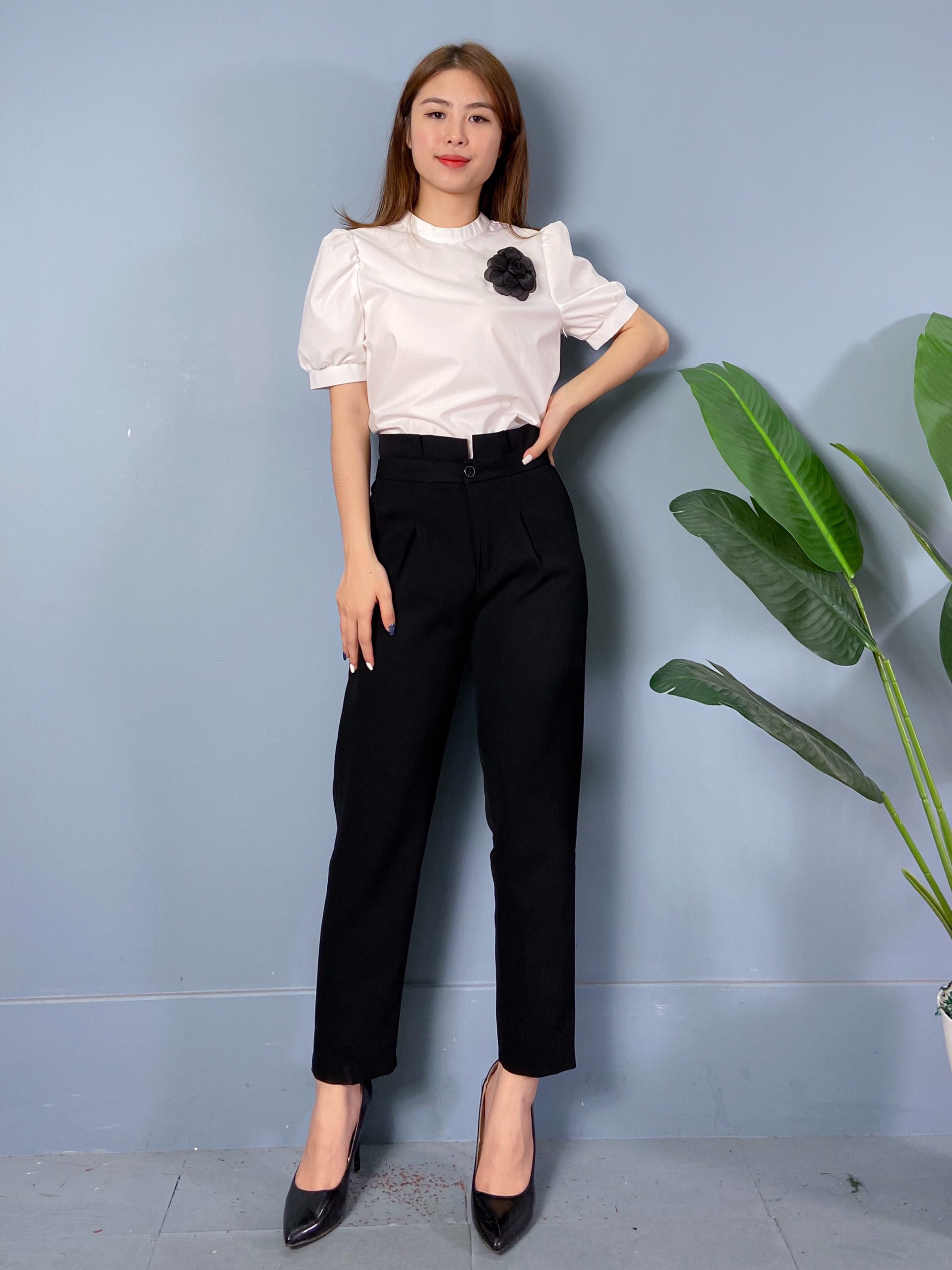 Áo Sơ Mi Cổ Tàu Cài Hoa A62- P0/K19