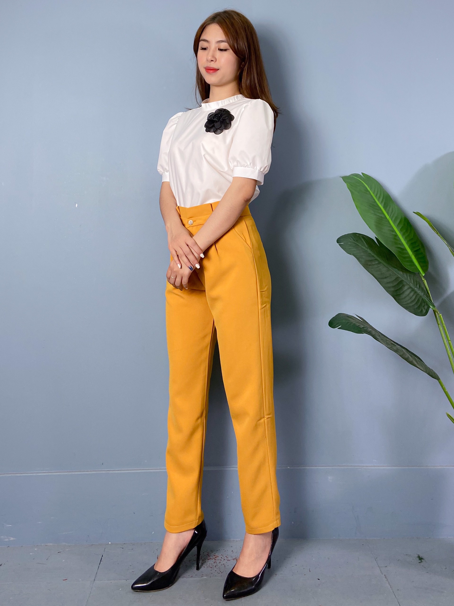 Áo Sơ Mi Cổ Tàu Cài Hoa A62- P0/K19