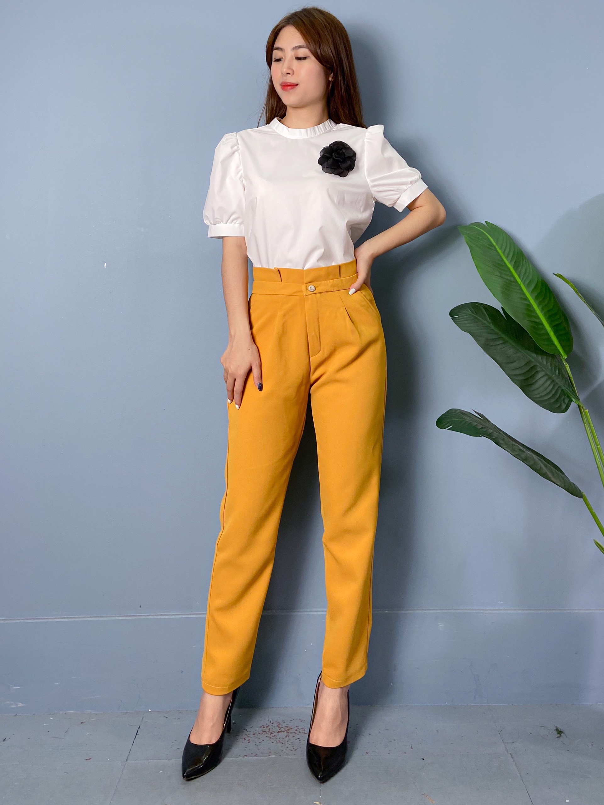 Áo Sơ Mi Cổ Tàu Cài Hoa A62- P0/K19