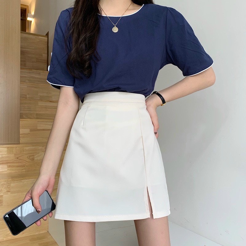 Chân váy chữ a ngắn màu đen local brand | DKMV Babe Miniskirt DKMV® - Local  Brand Việt Nam