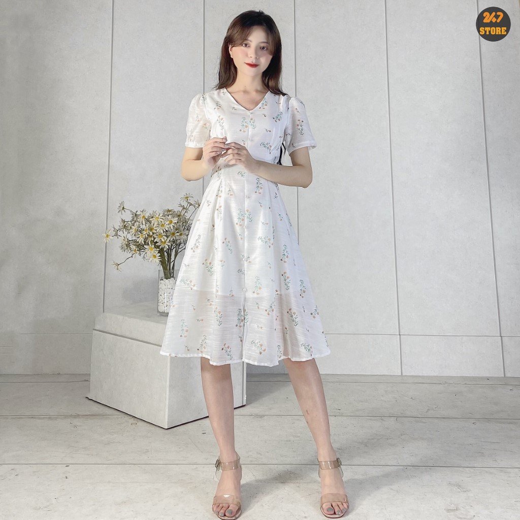 Ảnh thật] Đầm - Váy trắng tay lỡ ren cổ tròn xếp voan tầng siêu xinh |  Shopee Việt Nam