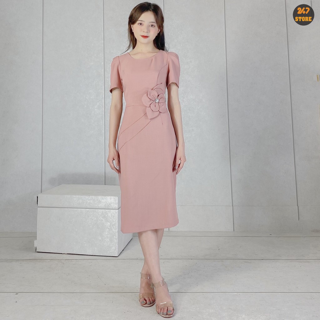 Váy Xuông Ôm Hoa Eo - P2/K1