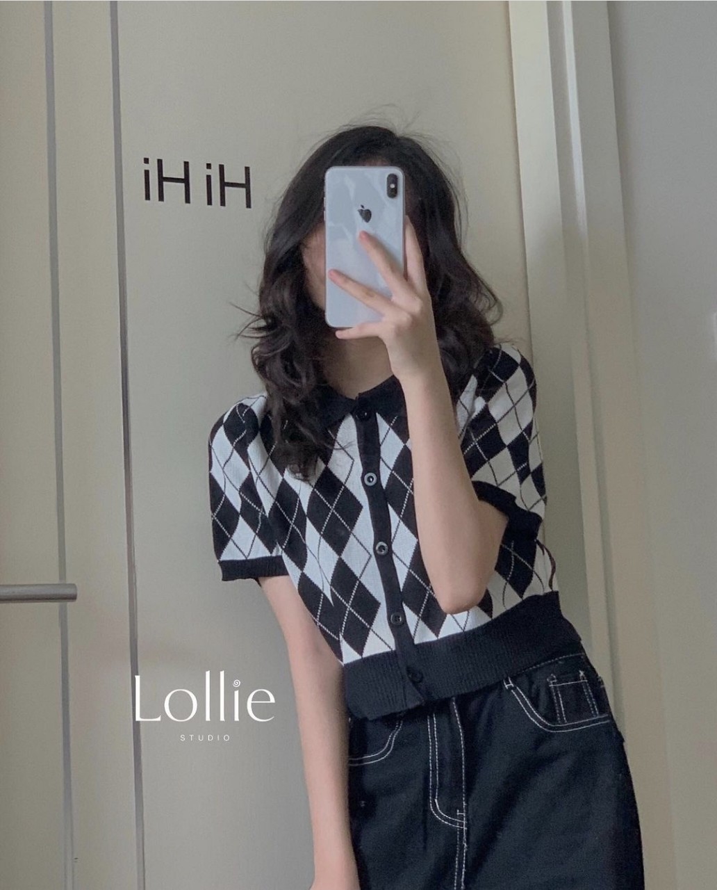 Áo Len Croptop Kẻ Caro - P3/K8