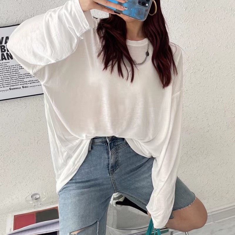 Áo phông giấy dài tay unisex form rộng A02 P3/K2