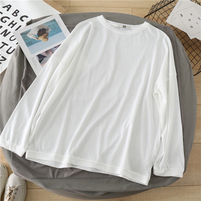 Áo phông giấy dài tay unisex form rộng A02 P3/K2