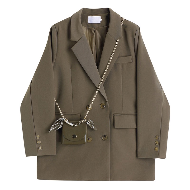 Áo blazer kèm túi 9613 quảng châu cao cấp 2 lớp lót đồng màu - P4/K5