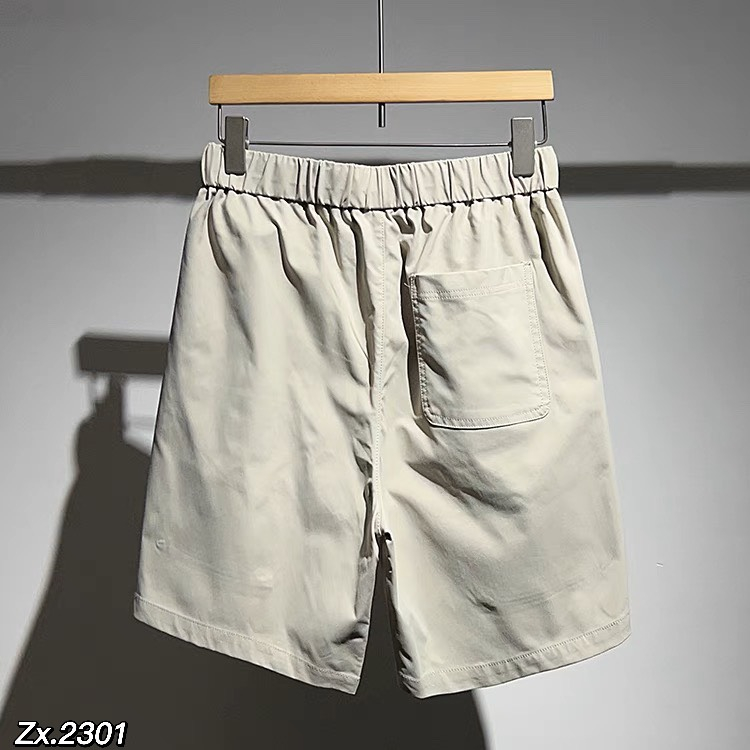 Quần short nam kaki chữ R quần đùi túi hôp, phong cách Unisex 2301