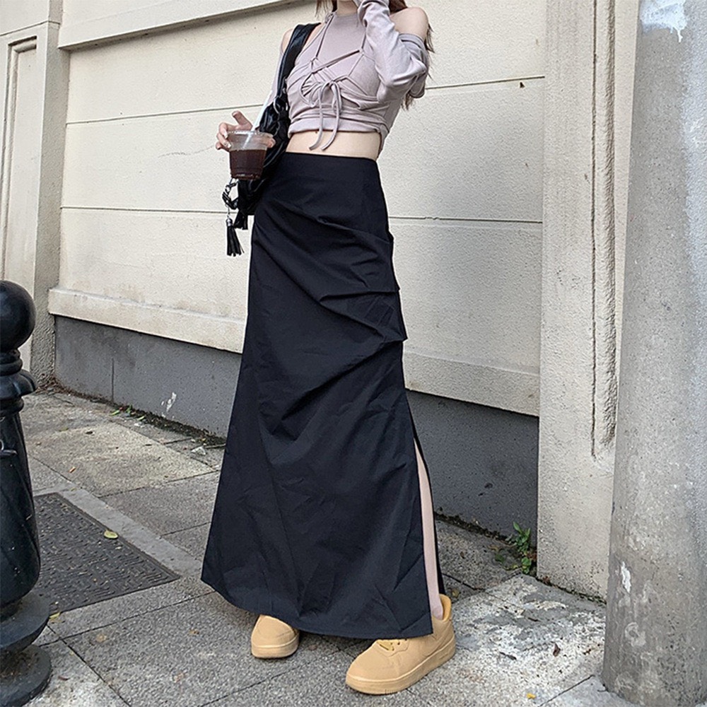 Bộ Vest Nữ Công Sở NK Fashion Áo Dài Tay Phối Chân Váy Dập Ly Chất
