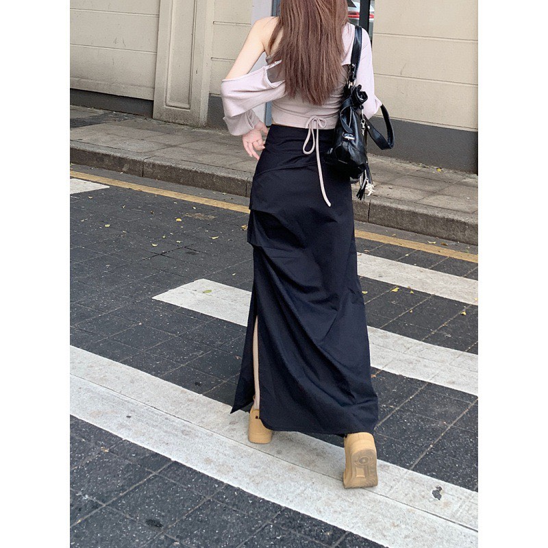 Chân váy dài chất dạ Quảng Châu Chân váy kẻ caro dáng suông vintage phong  cách Hàn Quốc - MixASale