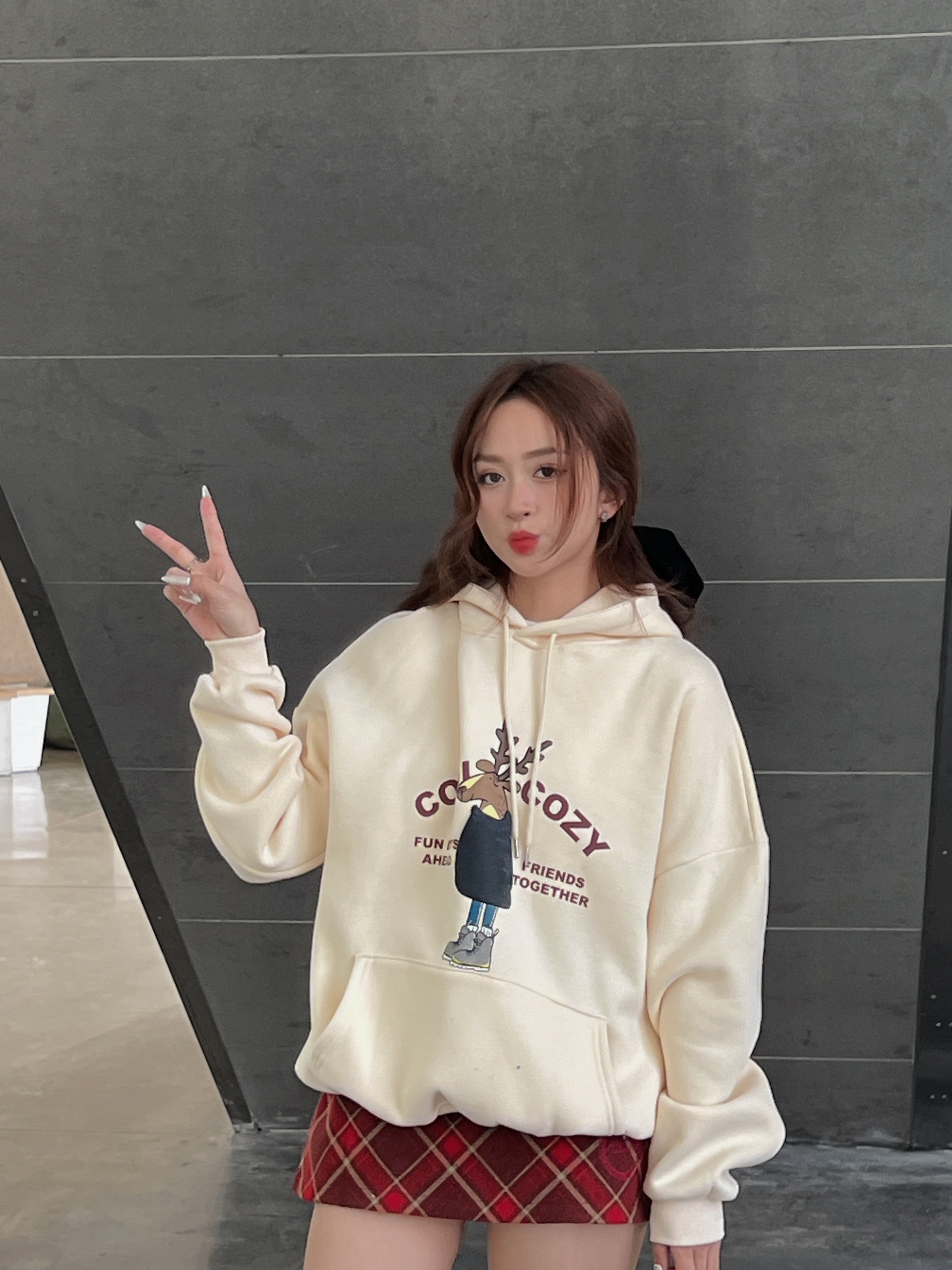áo hoodie in hinh tuần lộc  Aohoodie2111 