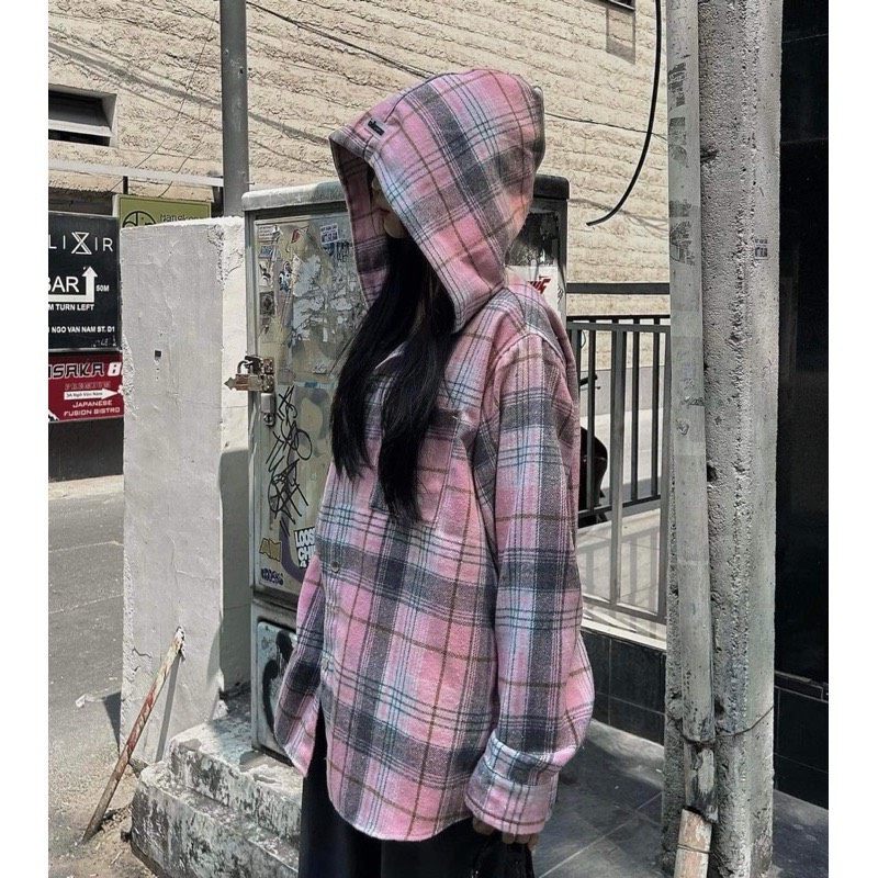 Áo sơ mi flannel caro Somikemu0525