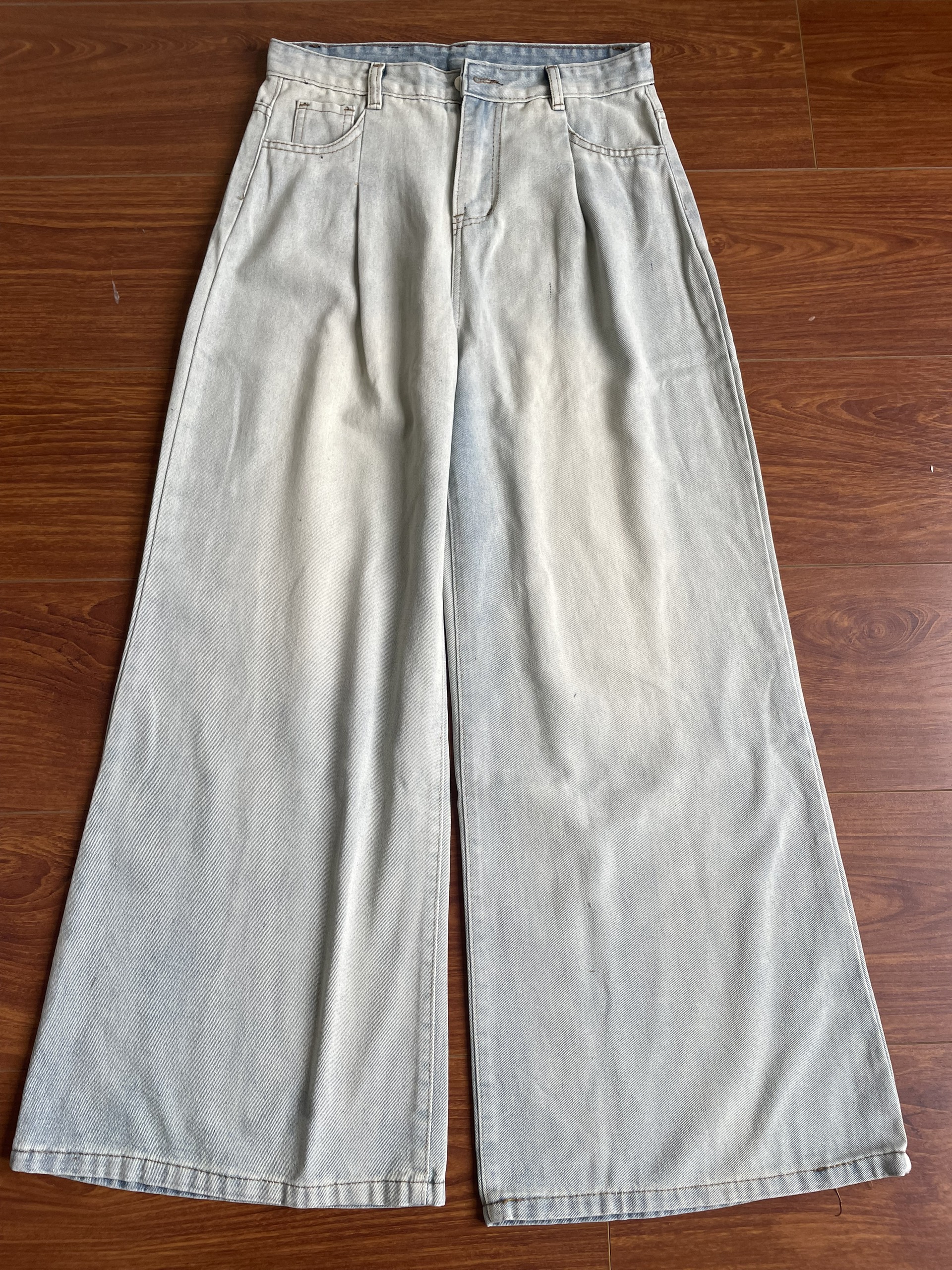 Quần jeans xanh bạc ánh rêu Jean7622