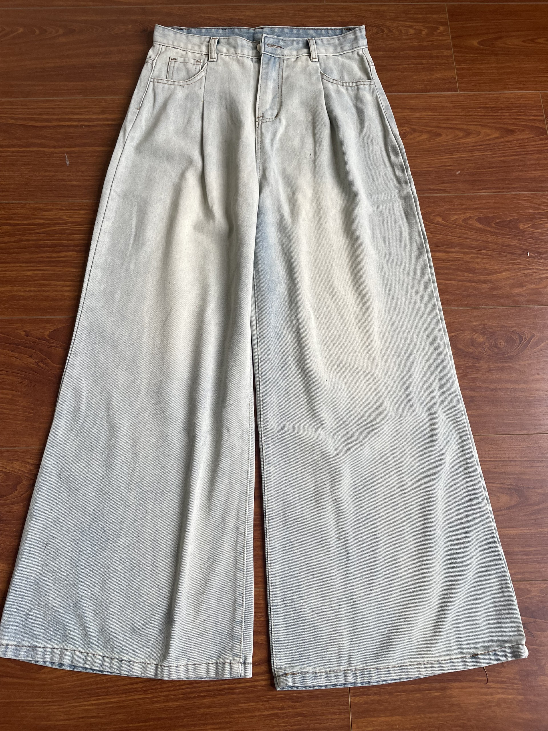 Quần jeans xanh bạc ánh rêu Jean7622