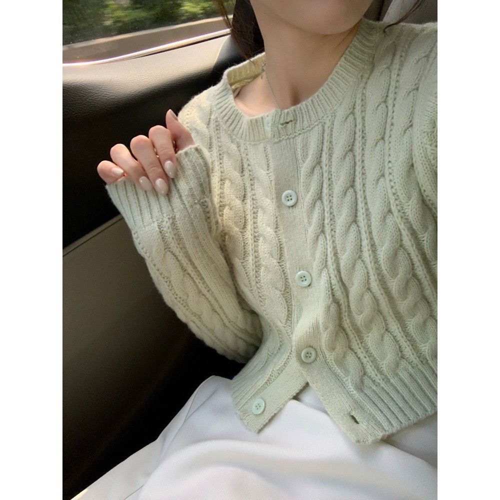 Áo len Cardigan dệt kim dáng ngắn croptop CDG2490