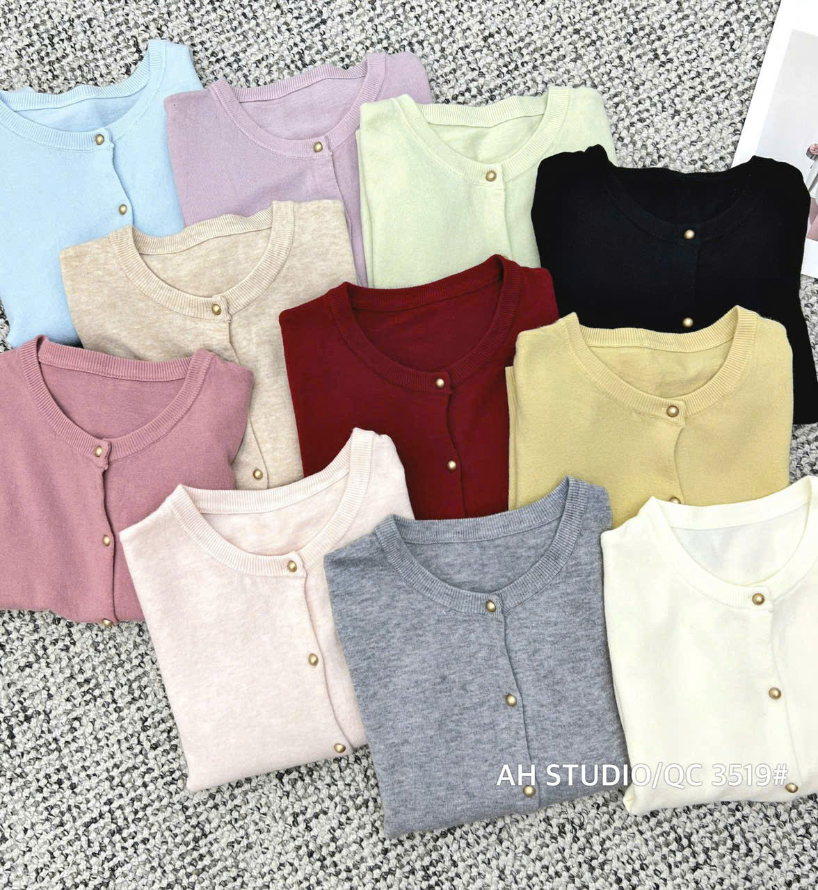 Áo cardigan DÀI TAY cúc đồng Cadigan3519