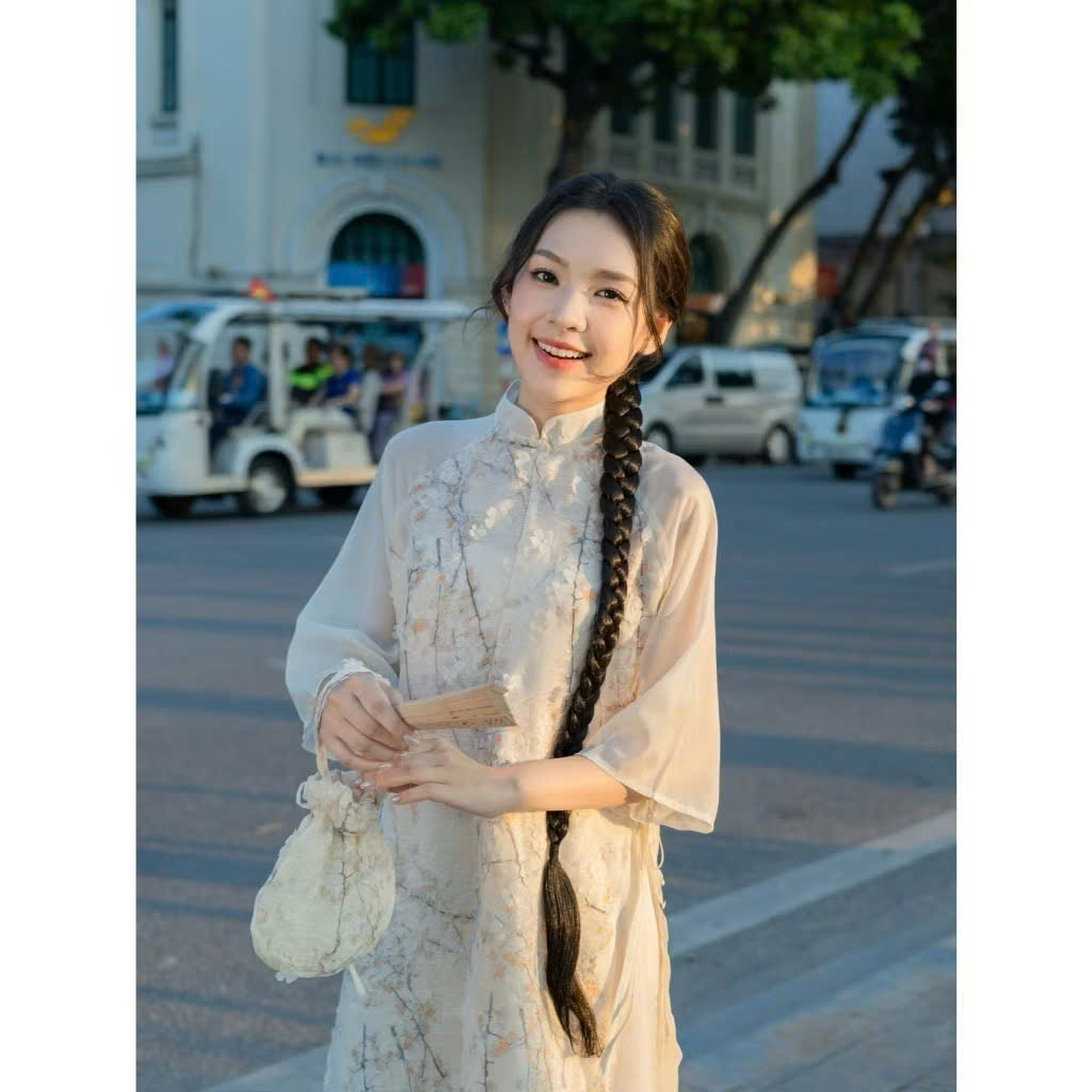 Set áo dài tuyết mai Aodai771