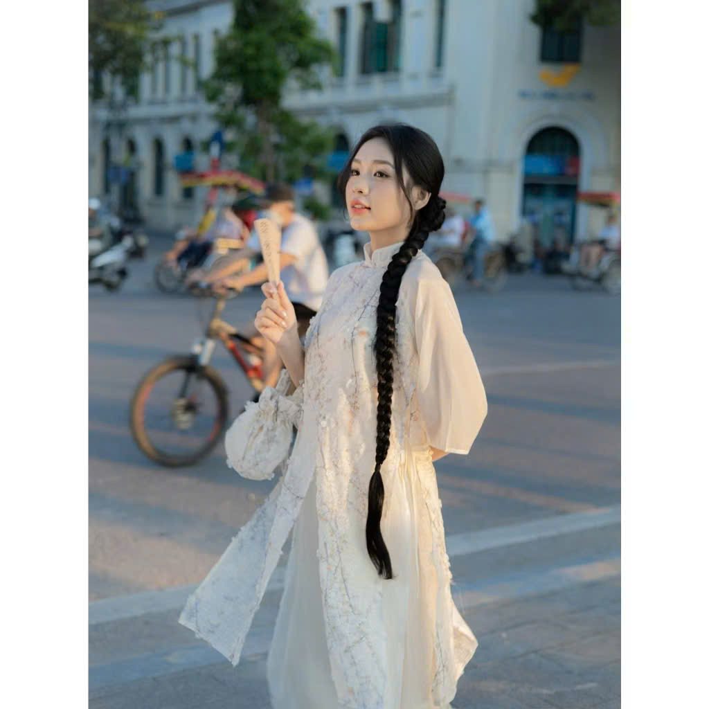 Set áo dài tuyết mai Aodai771