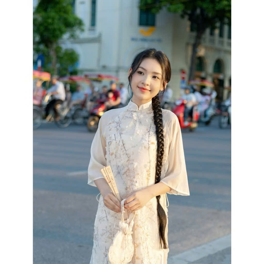 Set áo dài tuyết mai Aodai771