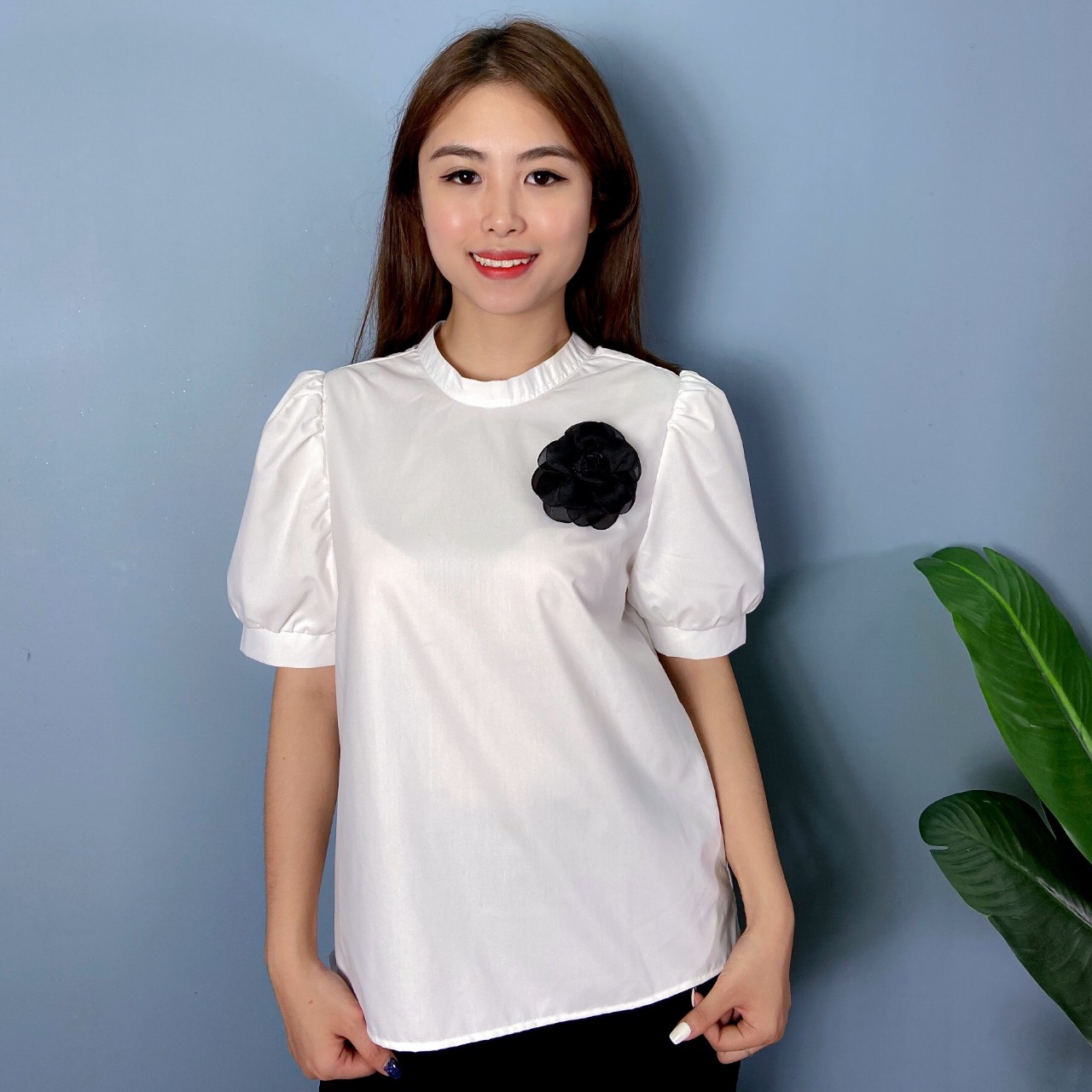 Áo Sơ Mi Cổ Tàu Cài Hoa A62- P0/K19